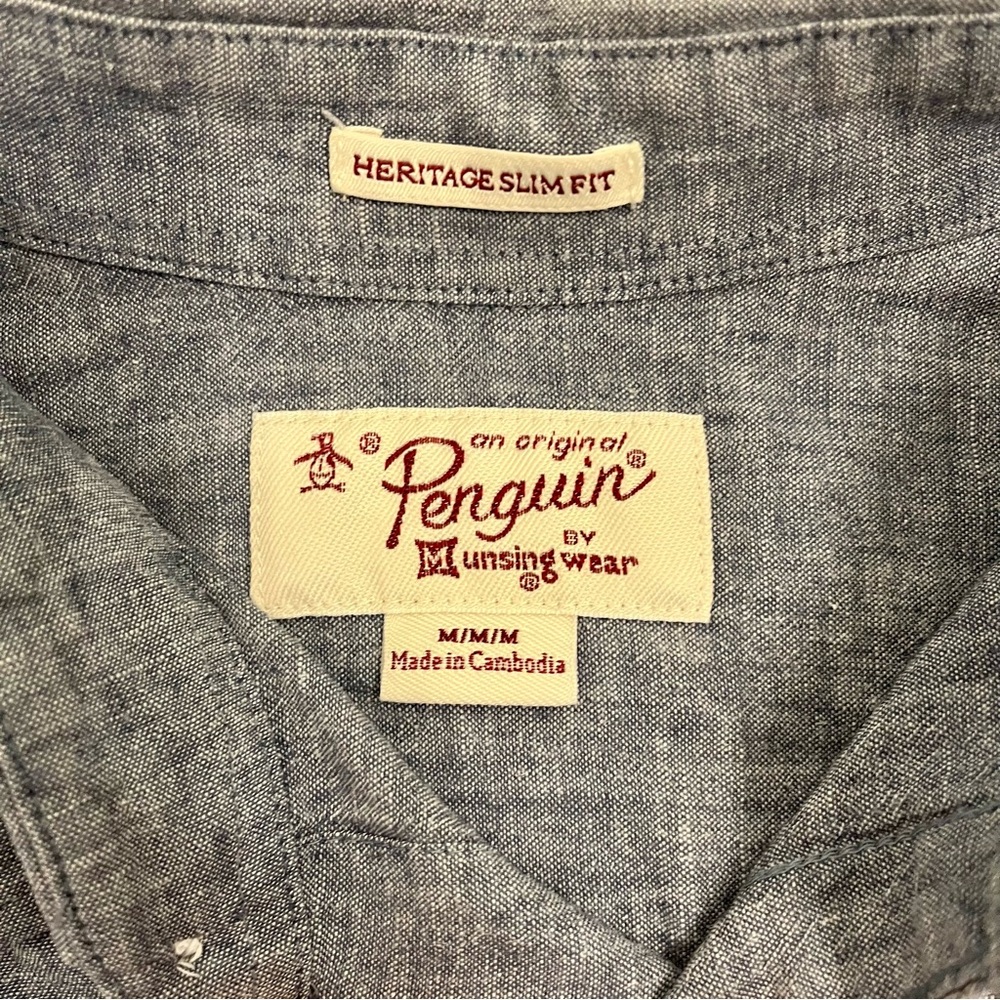 Original Penguin Linen Button Down - image 2